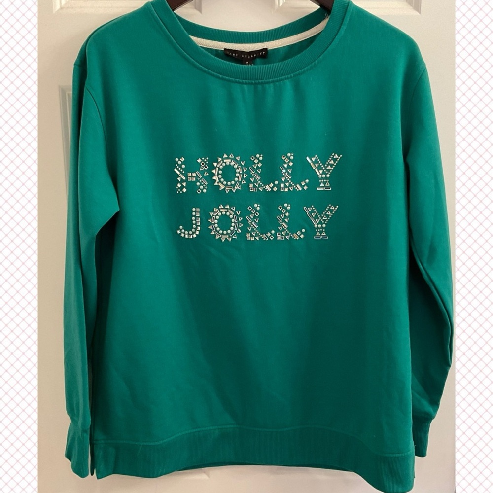 Jane and Delancey Holly Jolly Sweatshirt - NWT - Size Medium